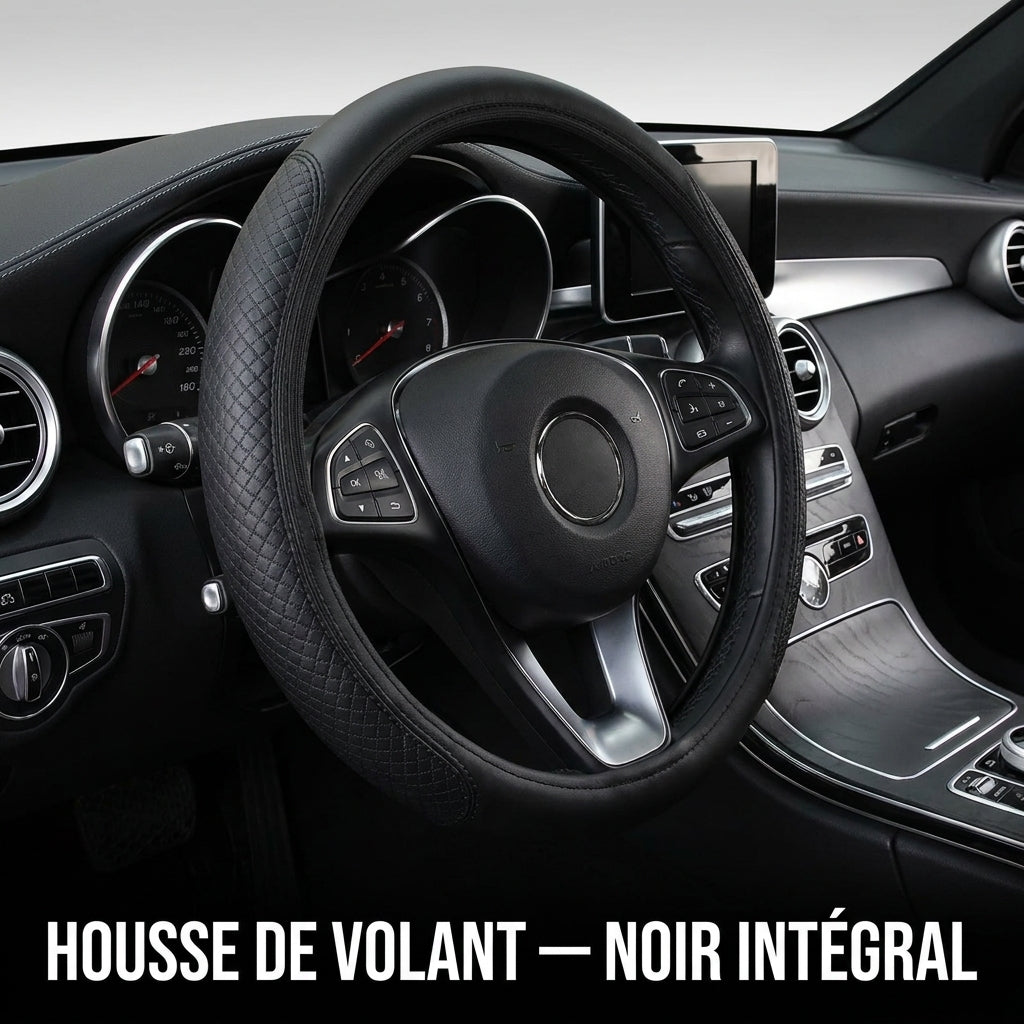 Housse de volant universelle en cuir microfibre